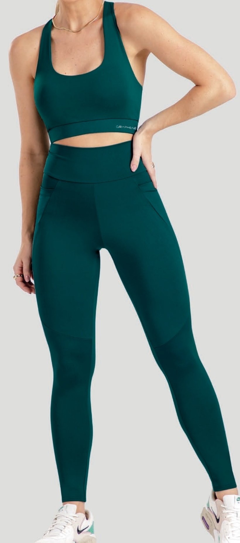 CALÇA LEGGING CINTURA ALTA COM BOLSO PARA CELULAR